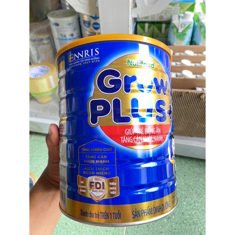 Sữa bột Nutifood  growplus  xanh 1.5kg hương vani