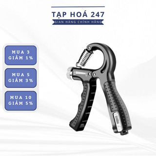 Kìm Bóp Tay Chữ R, Kìm Tập Cơ Tay Có Số Đếm Điều Chỉnh Lực 5 - 60kg Lò Xo Chắc Chắn Tay Cầm Mềm Dụng Cụ Tập Gym Tại Nhà