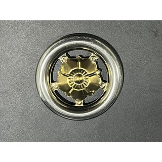 Vòng mẹc mai vàng trang trí phi 100 - phi 120 (Vòng inox trang trí cổng, ban công, hàng rào)