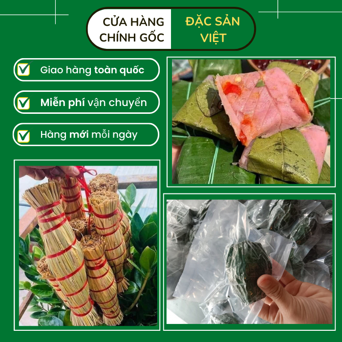 Đặc Sản Tré Rơm Bình Định, Nem chua Bình Định, Tré hút chân không làm tré trộn thơm ngon