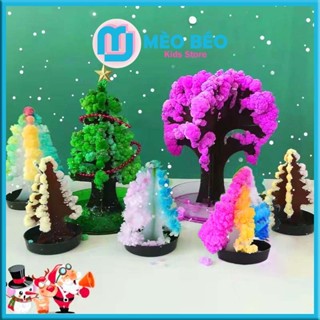 Cây giấy nở hoa hình Cây thông noel, Hoa anh đào - Mèo Béo Kids Store