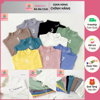 [Sale] Áo giữ nhiệt cho bé áo chất thun lạnh cổ cao ba phân chất liệu mềm mại co dãn thoải mái an toàn cho bé