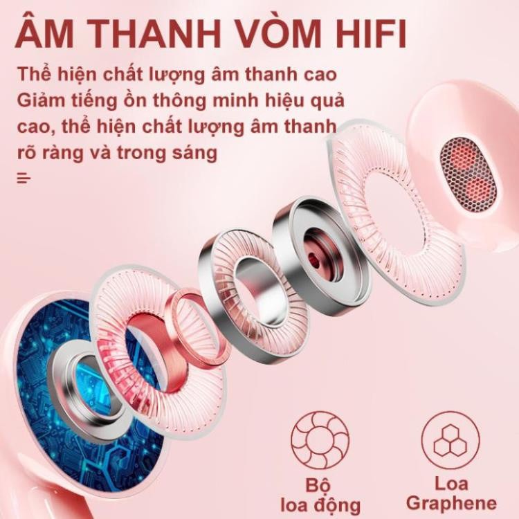 Tai nghe bluetooth không dây pro 6, tai nghe nhét tai pro 6 TWS bản cao cấp chất lượng âm thanh hay chống ồn chính hãng