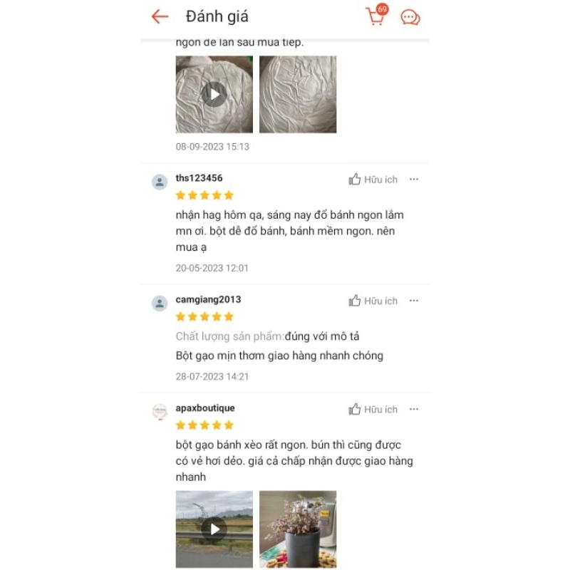 1Kg Bột Gạo Khô Bình Định làm từ gạo quê - Dùng đúc bánh xèo, bèo, căn