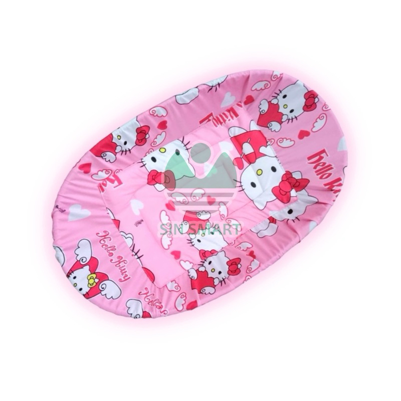 Bọc nệm lót nôi tre cho bé nằm ngủ võng dành cho 3 size nôi  cotton thoáng mát