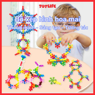 Bộ đồ chơi xếp hình hoa mai ghép hình hoa tuyết 400 chi tiết đồ chơi giáo dục thông minh cho bé TOYLIFE