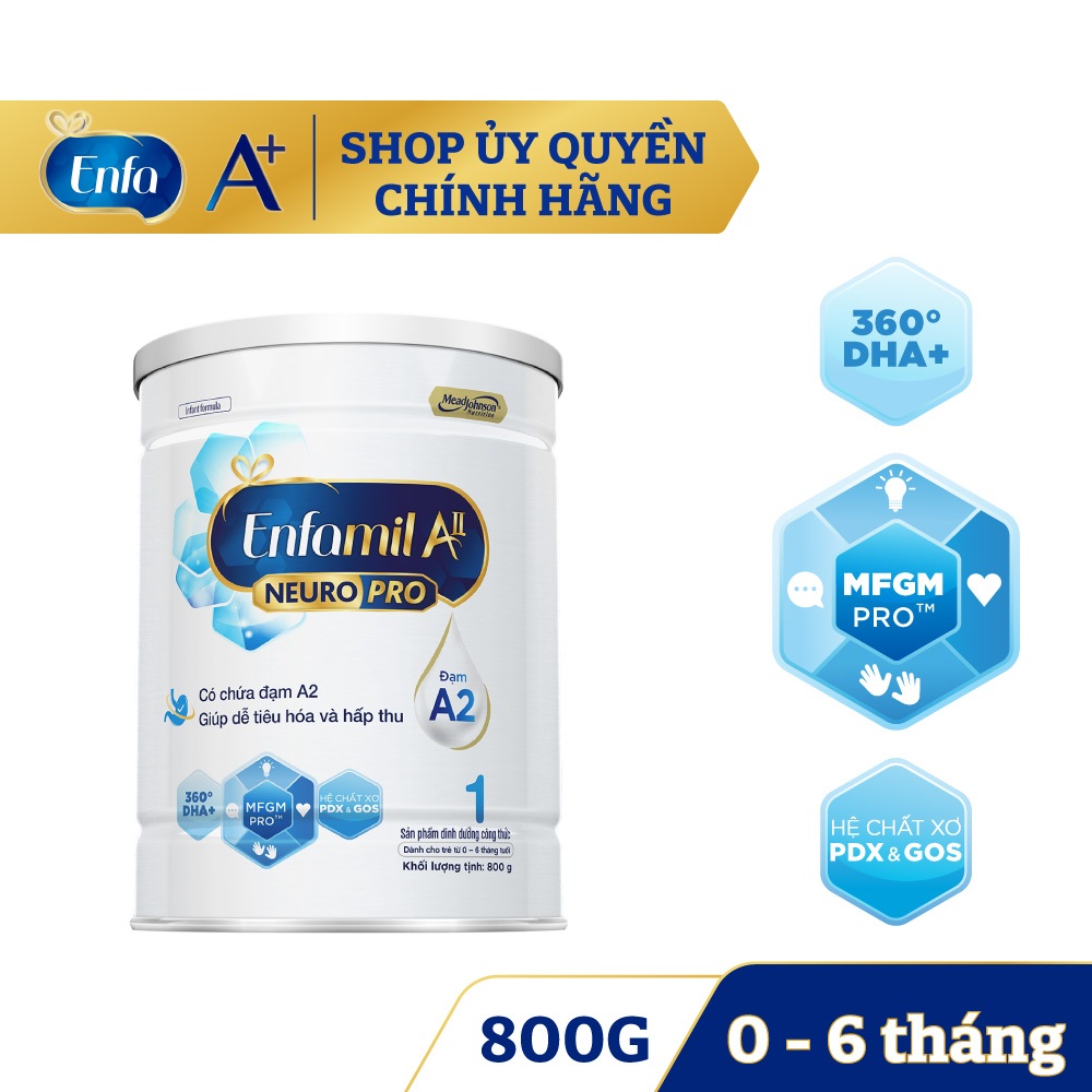 Sữa Bột Enfamil A2 Neuropro số 2 Lon 800g