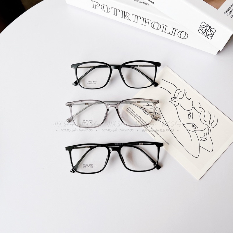 Kính dẽo vuông mãnh unisex 8161