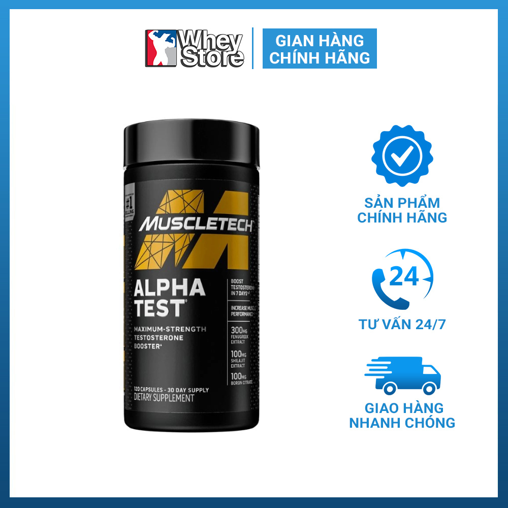 Vitamin Tăng Hóc Môn Nam Giới Alpha Test 120 Viên Chính Hãng