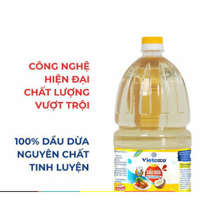 Dầu ăn dầu dừa nguyên chất tinh luyện nấu ăn Vietcoco - Cooking Oil Coconut