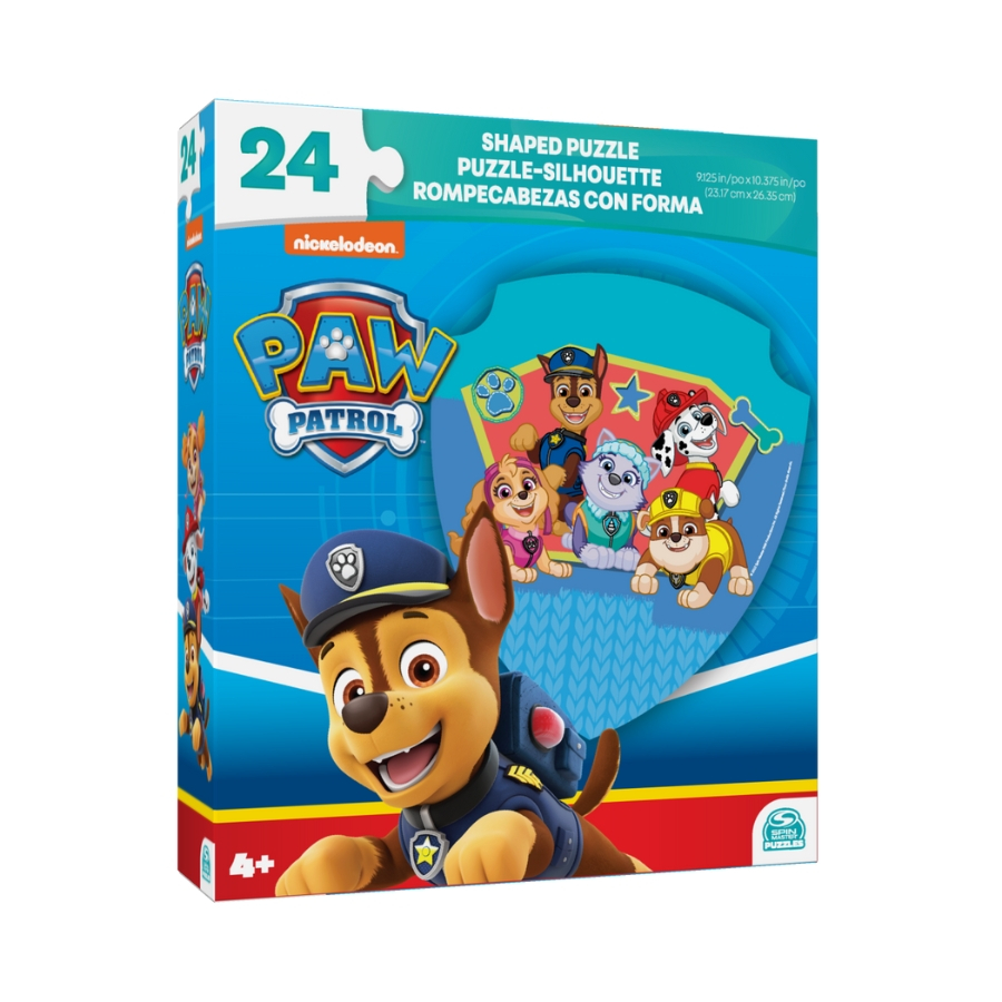 Đồ Chơi Bộ Xếp Hình 24 Miếng Theo Shape - Paw Patrol SPIN GAMES 20146871