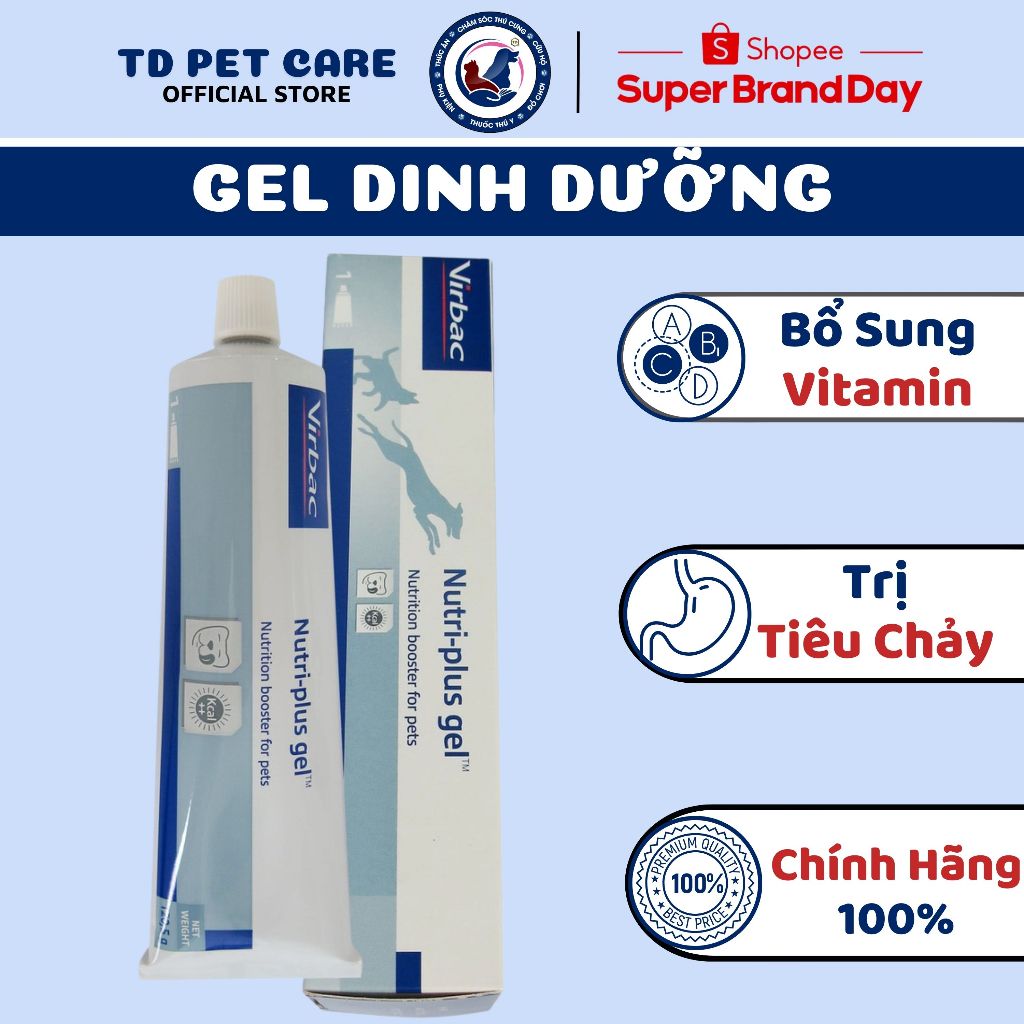 Gel Dinh Dưỡng Bổ Sung Vitamin Cho Chó Mèo Virbac - Vitamin Cho Chó Và Cho Mèo Hỗ Trợ Các Bệnh Về Đường Tiêu Hóa
