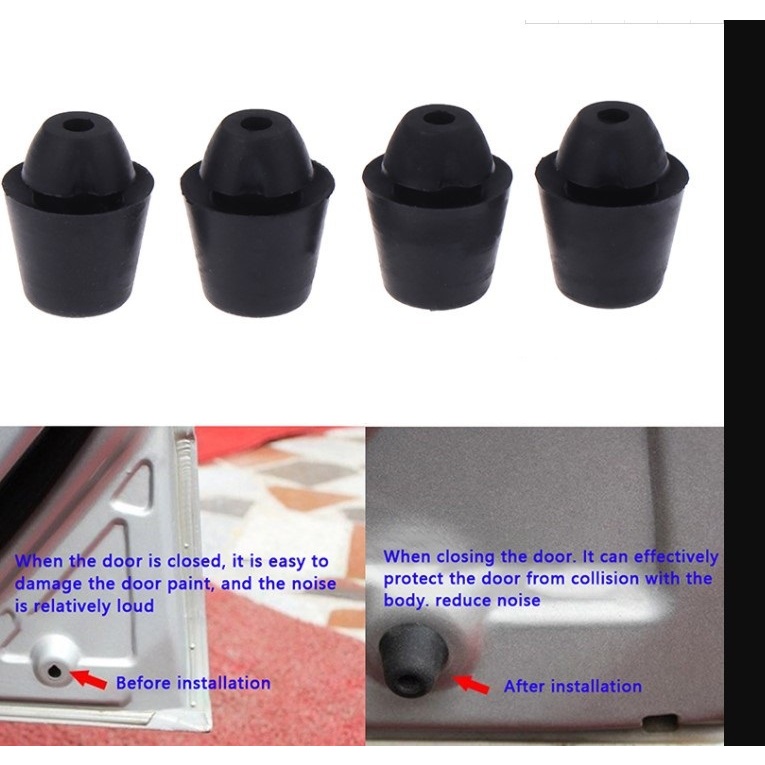 Cao su giảm chấn cánh cửa xe Hyundai-Kia-Mã: 82191-28010 (Set 4pcs-6pcs-10pcs)