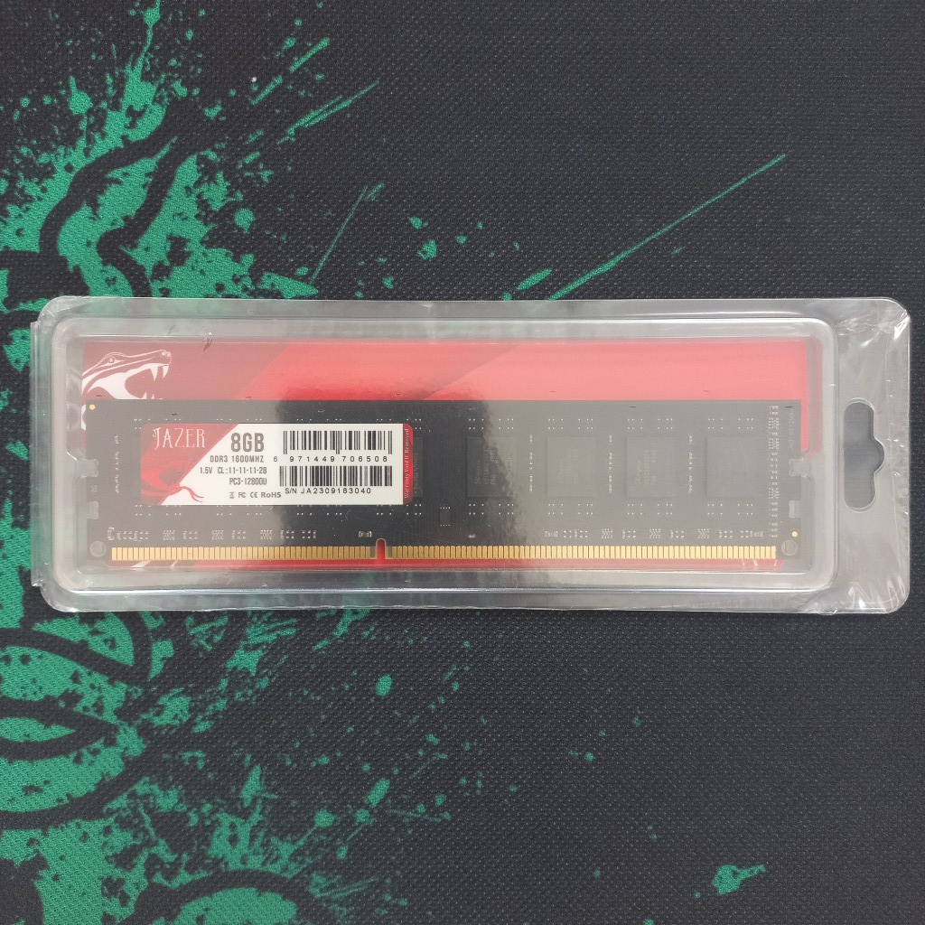 Bộ nhớ trong DDR3 8G Bus 1600 Jazer - Ram 8G DDR3 Bus 1600 Jazer New 100% Full Box