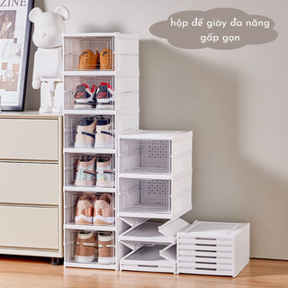 Tủ giày lắp ghép thông minh 5,6 tầng gấp gọn