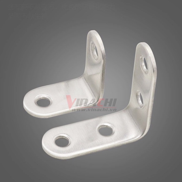 Ke Góc Vuông Inox Chữ L - Ke Góc Chữ L chuyên dùng để gắn kết hai thanh nhôm định hình vuông lại với nhau