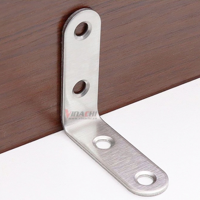 Ke Góc Vuông Inox Chữ L - Ke Góc Chữ L chuyên dùng để gắn kết hai thanh nhôm định hình vuông lại với nhau