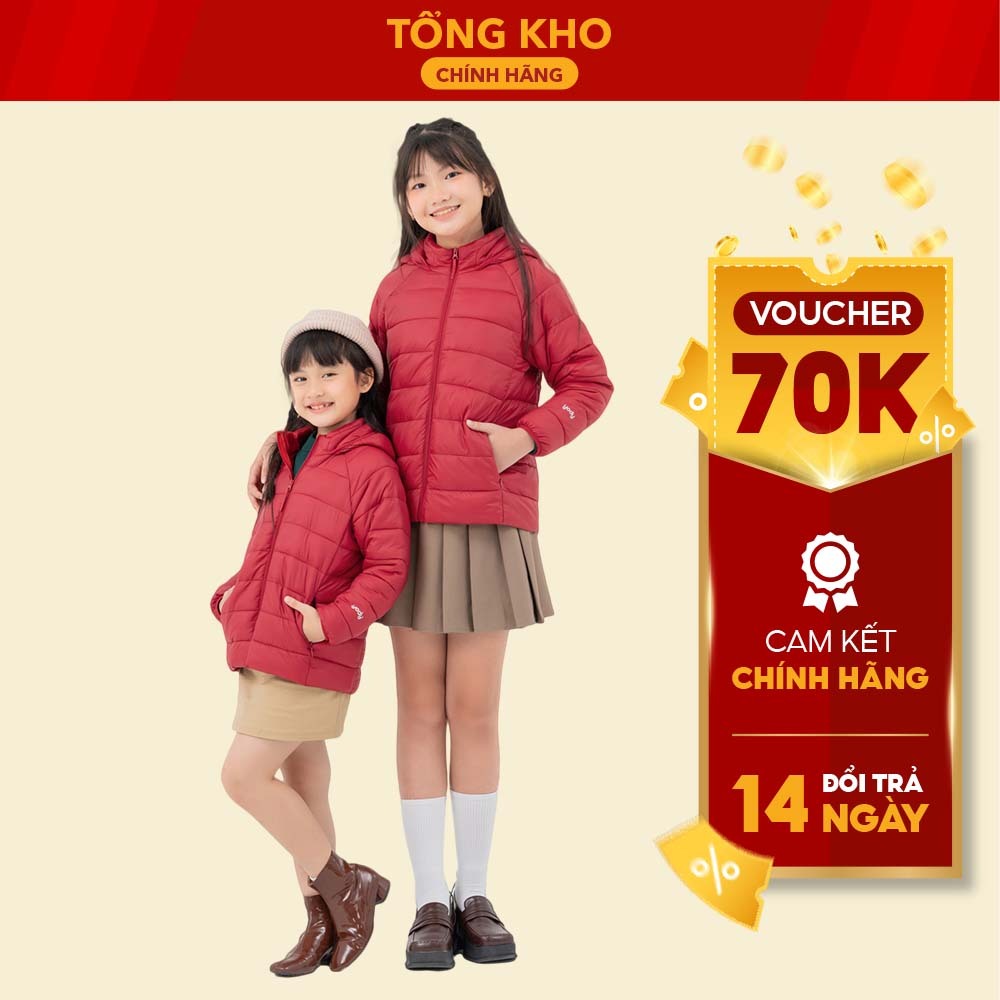 Áo phao trẻ em 3S tay Raglan siêu nhẹ siêu gọn siêu ấm giữ nhiệt tốt thoải mái mềm mại PHK6002