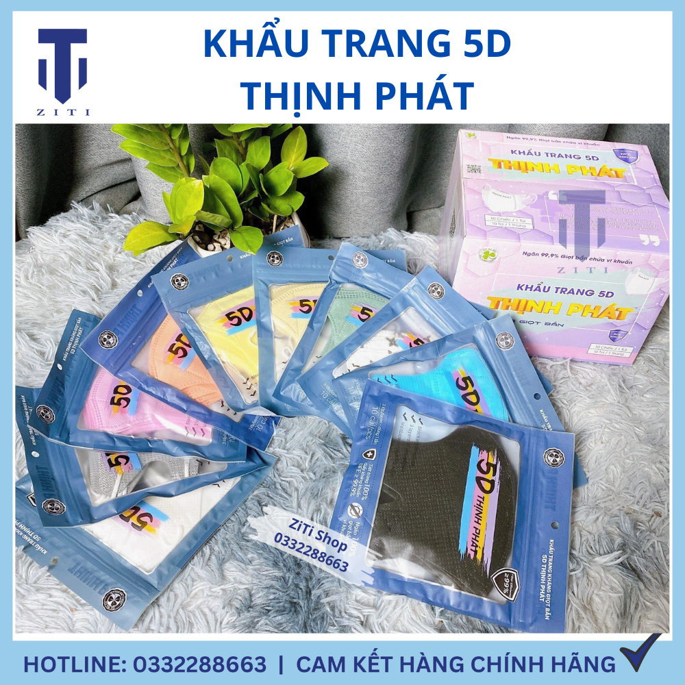 Thùng 200 Cái Khẩu Trang Y Tế 5D THỊNH PHÁT Chính Hãng