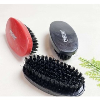 Bàn chải đánh giày - bàn chải oval Kiwi sợi cước đen, đánh bóng giày dép