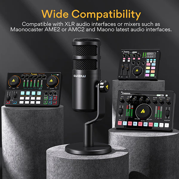 MAONO PD100 Podcast Dynamic XLR - Mic Thu Âm Cổng XLR Chuyên Nghiệp Cho Studio, Livestreams, Podcast - Hàng Chính Hãng