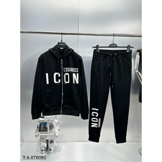  Bộ Quần Áo Nỉ Nam ICON Có Mũ Siêu Đẹp - Bộ Nỉ Áo Khoác Nam DSQ Chất Nỉ Hàng Cao Cấp 