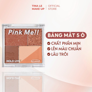 Bảng phấn mắt 5 màu Hold Live Pink Me chống thấm nước, bắt sáng long lanh