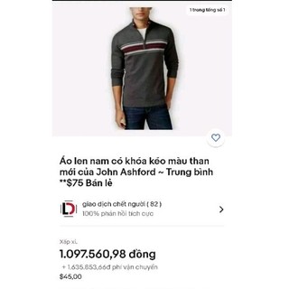 [2HAND] ÁO LEN JA JOHN ASHFORD (Vui lòng đọc phần mô tả sản phẩm)