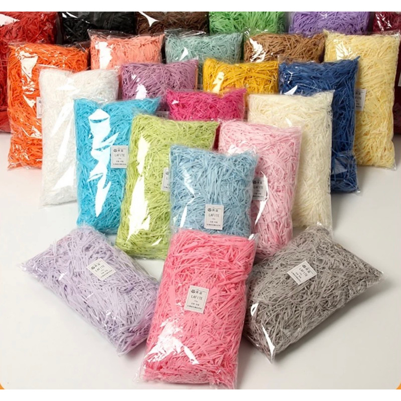1KG Giấy rơm giấy vụn giấy nến lót hộp quà tặng
