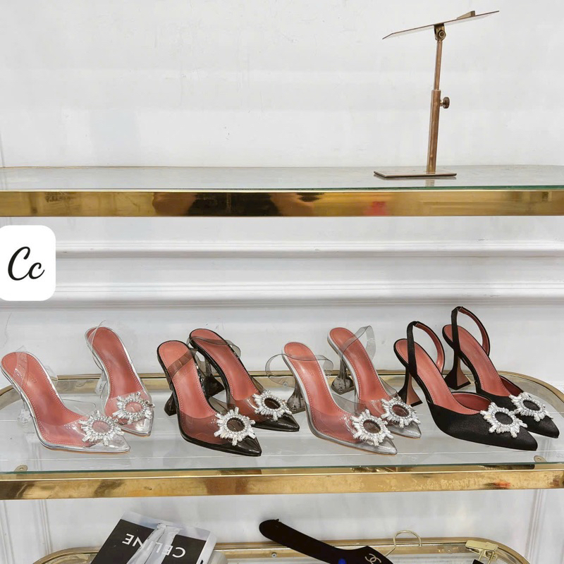 Sandal Mica Trong Đen Đá Mặt Trời Full Size 35-39  -  By Anh Dinh Phuong