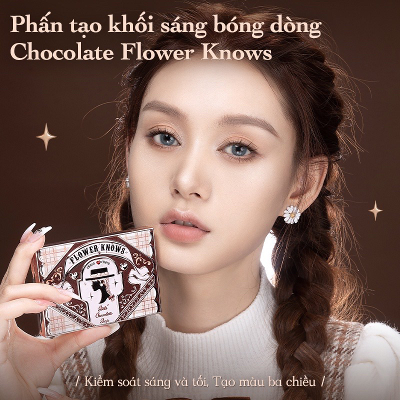 Chính hãng. Bảng Phấn Bắt Sáng/Tạo Khối bộ sưu tập Chocolate WonderShop