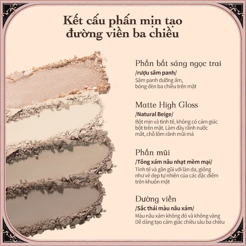 Chính hãng. Bảng Phấn Bắt Sáng/Tạo Khối bộ sưu tập Chocolate WonderShop