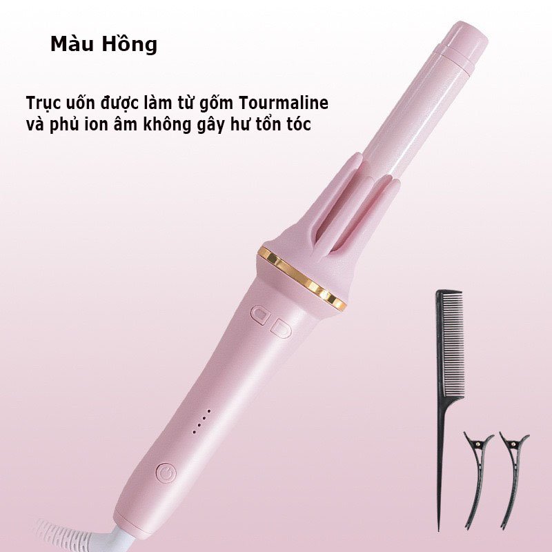 Máy uốn tóc xoăn tự động, xoay 360 độ Automatic Curler cao cấp kiểu Hàn Quốc UT04