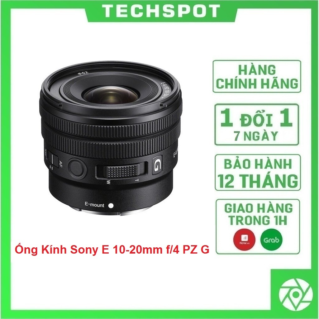 Ống Kính Sony E 10-20mm f/4 PZ G | Hàng Chính Hãng | Bảo Hành 12 Tháng