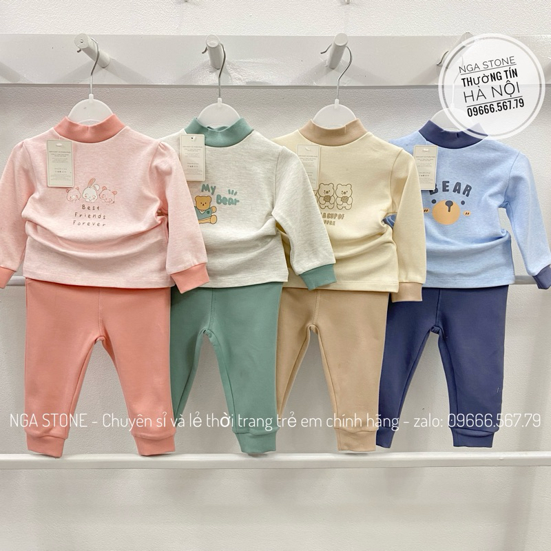 MOON - Bộ dài nỉ ấm cho bé trai bé gái hãng MOON