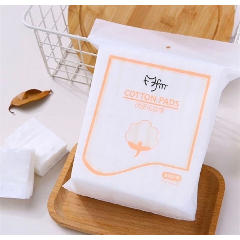 Bông tẩy trang 222 miếng 3 lớp Cotton Pads, không sơ, mềm mịn, siêu thấm hút, bông tẩy trang 222 miếng