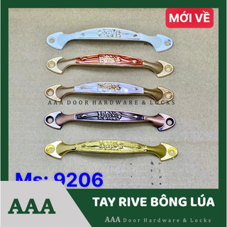 Tay nắm tủ hoạ tiết bông lúa bắt rive