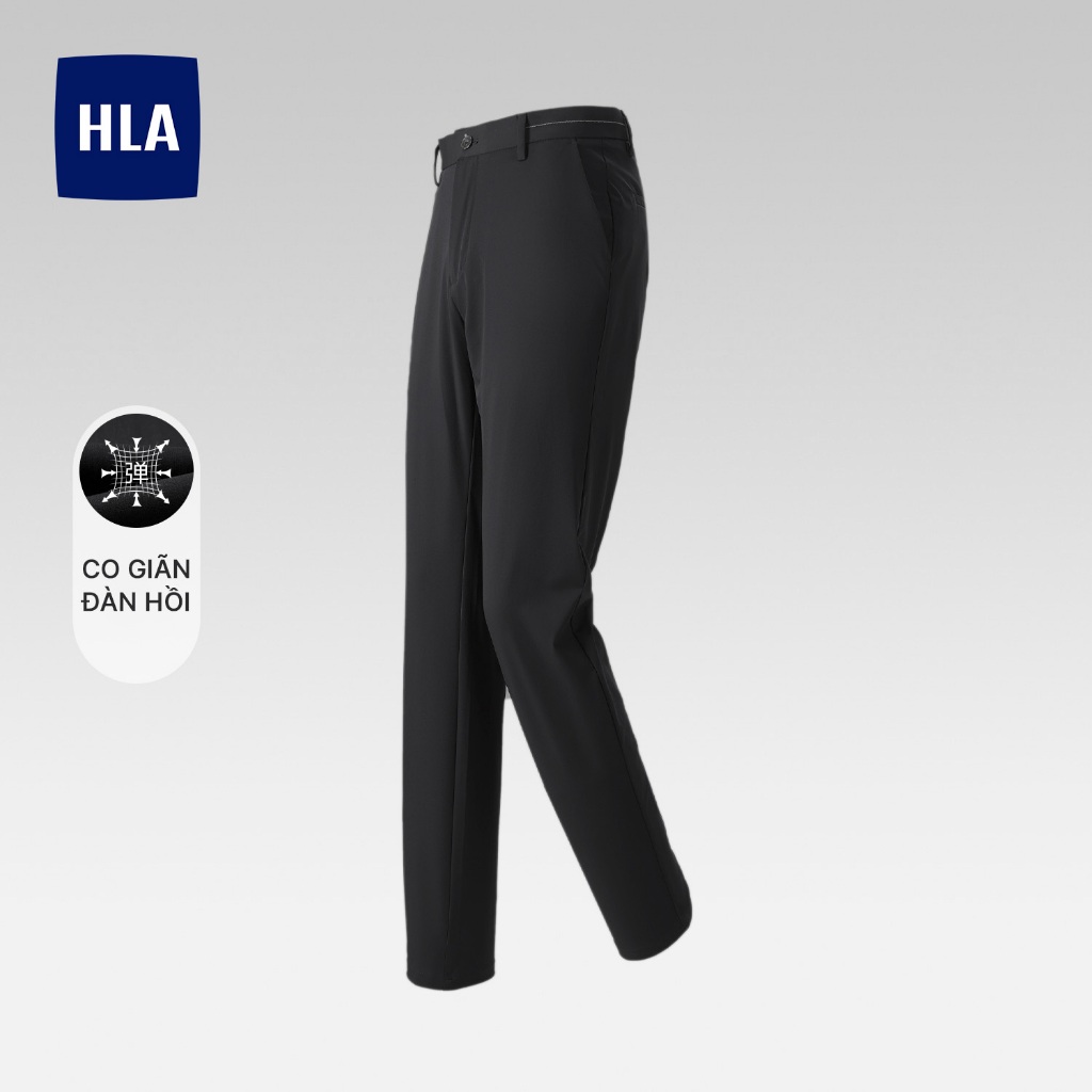 HLA - Quần tây nam ống suông co giãn mềm mịn cao cấp Classic Mid-waist Straight Tube Extra Soft Elastic Pants