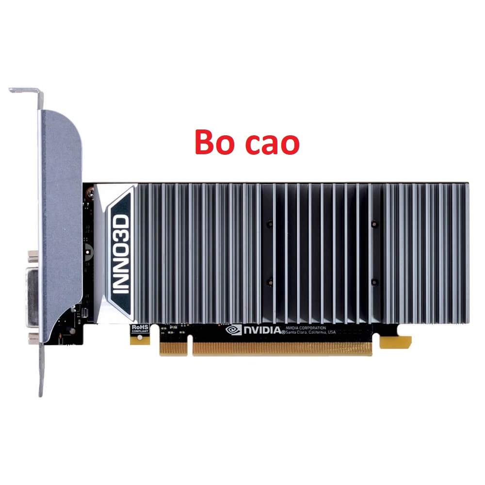 Card màn hình Inno3D GeForce GT 1030 2GB Silent Low Profile bóc máy. Inno3D GT1030 2GB bo lùn. GT1030 Video Card
