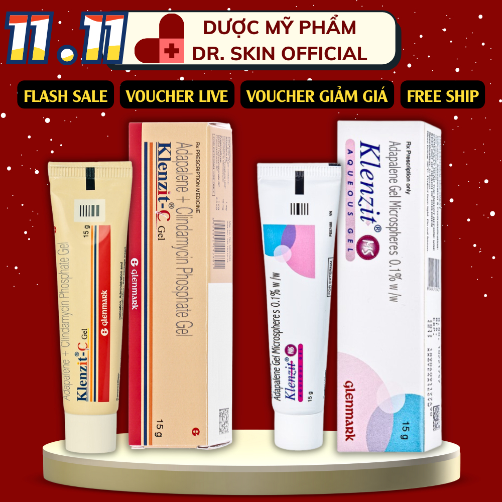 Klenzit_MS Klenzit_C gel giảm mụn ẩn mụn đầu đen sợi bã nhờn mụn bọc