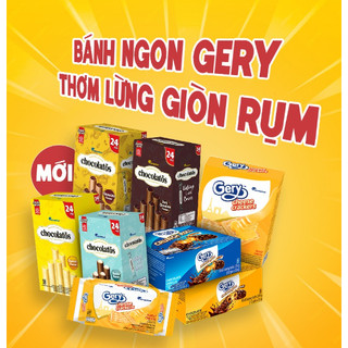 Bánh Gery Crunch Roll Cuộn Phủ Socola (Hộp 12 cây)