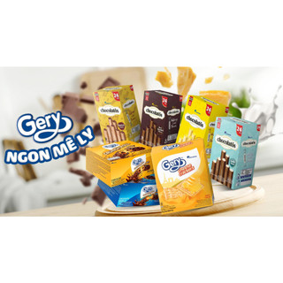 Bánh Gery Crunch Roll Cuộn Phủ Socola (Hộp 12 cây)