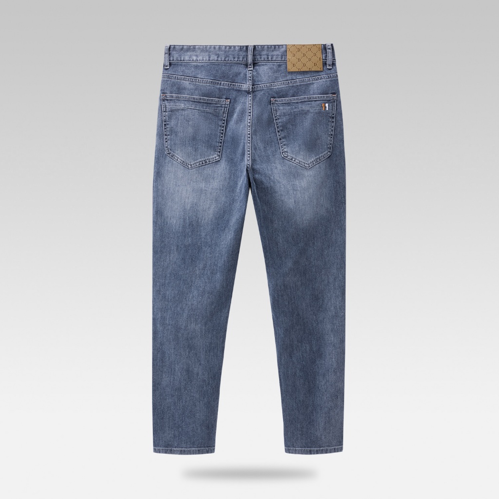 HLA - Quần jeans nam tôn dáng mềm nhẹ đàn hồi cao cấp Dynamic micro-elastic soft light blue Jeans