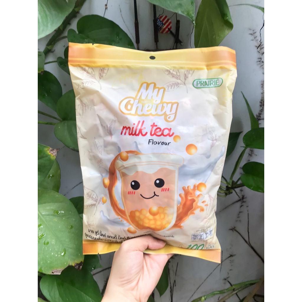 Kẹo Sữa Mềm Dẻo Thái Lan Hương Trà Sữa Milk Soft Candy