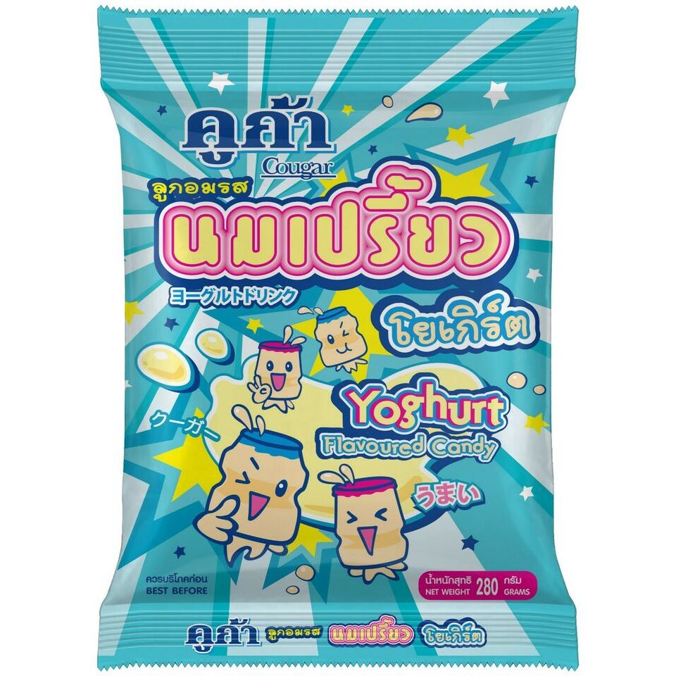 Kẹo Mềm Sữa Chua  COUGAR Thái Lan Yoghurt Flavored Candy