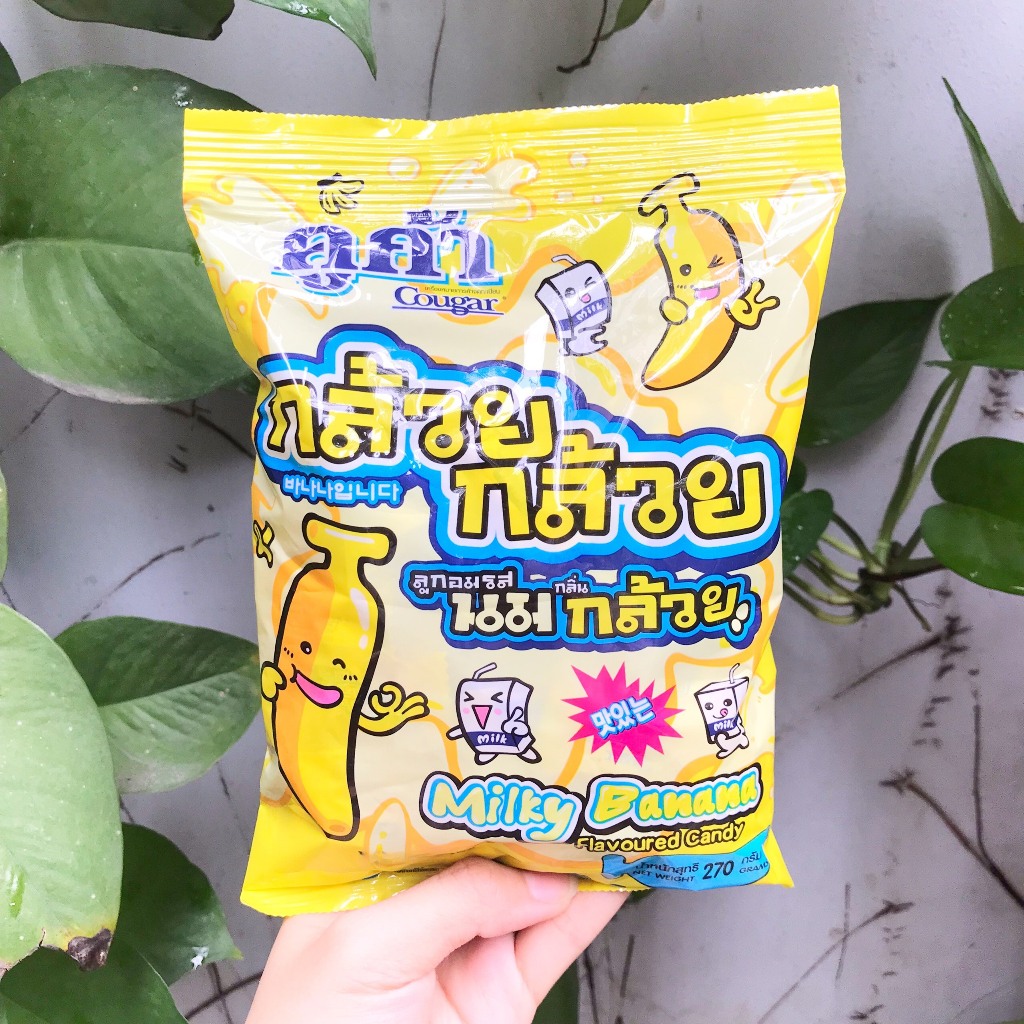 Kẹo Mềm Sữa Chuối COUGAR Thái Lan Milky Banana Flavoured Candy