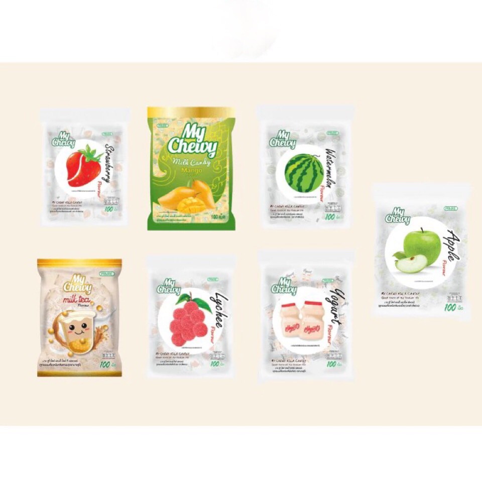 Kẹo Sữa Mềm Dẻo Thái Lan Hương Xoài Milk Soft Candy