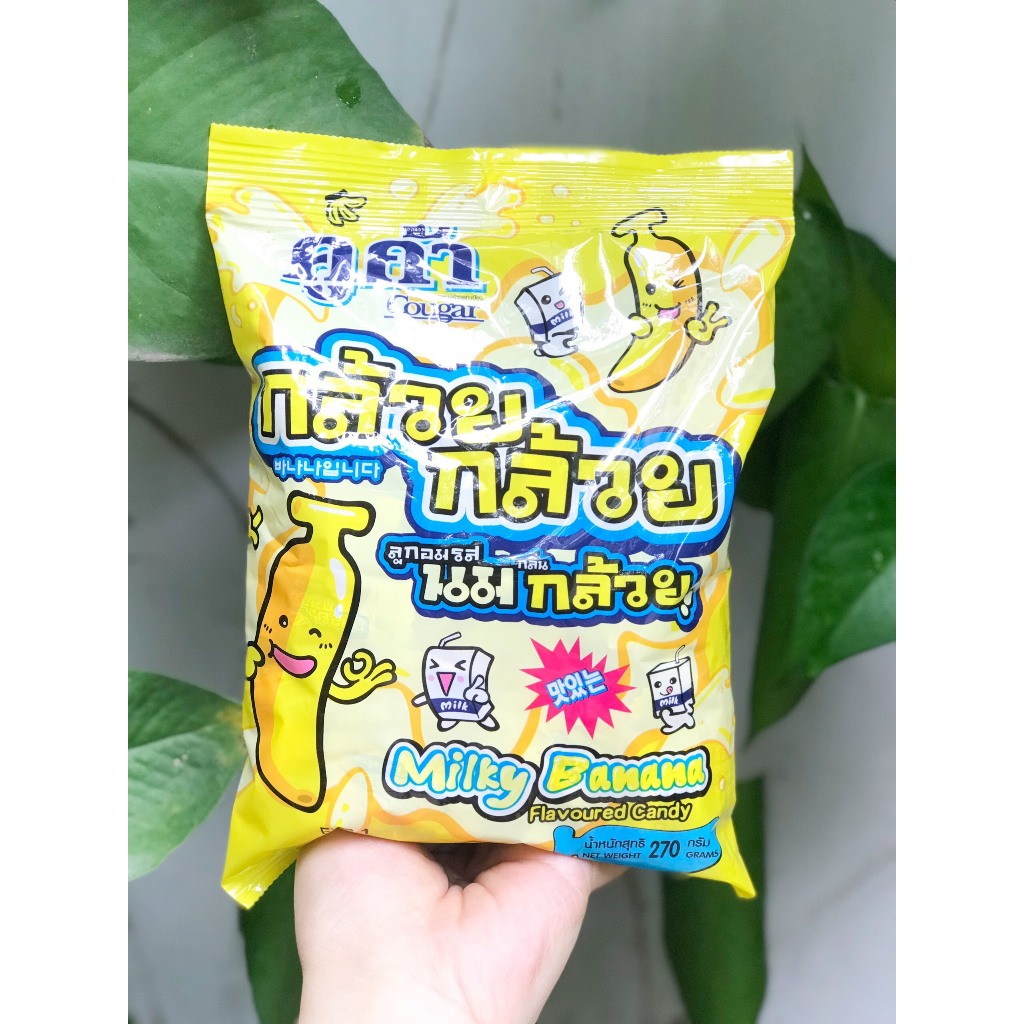 Kẹo Mềm Sữa Chuối COUGAR Thái Lan Milky Banana Flavoured Candy