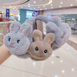 CHỤP TAI GIỮ ẤM BẰNG LÔNG CHỐNG ỒN HÌNH THÚ SIÊU CUTE BỊT TAI HÌNH THỎ DỄ THƯƠNG
