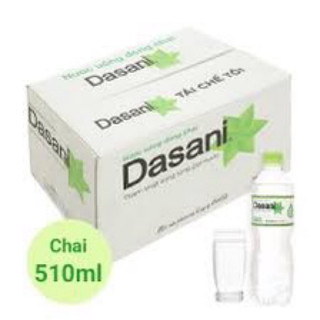 [ hỏa tốc] thùng 24 chai nước suối Dasani 510ml